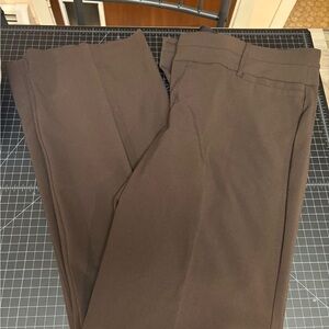 AB Studio Women's Dark Brown Dress Pants